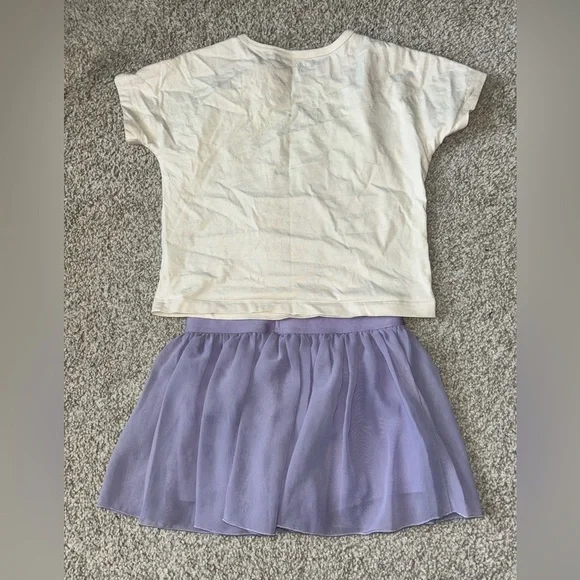 Carter’s Positive Vibes T-Shirt and Purple Skirt Set - Picture 6 of 9